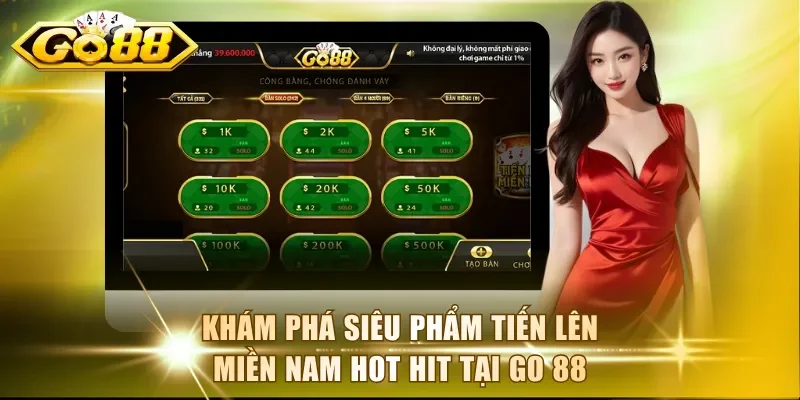 Khám phá siêu phẩm Tiến Lên Miền Nam hot hit tại Go88